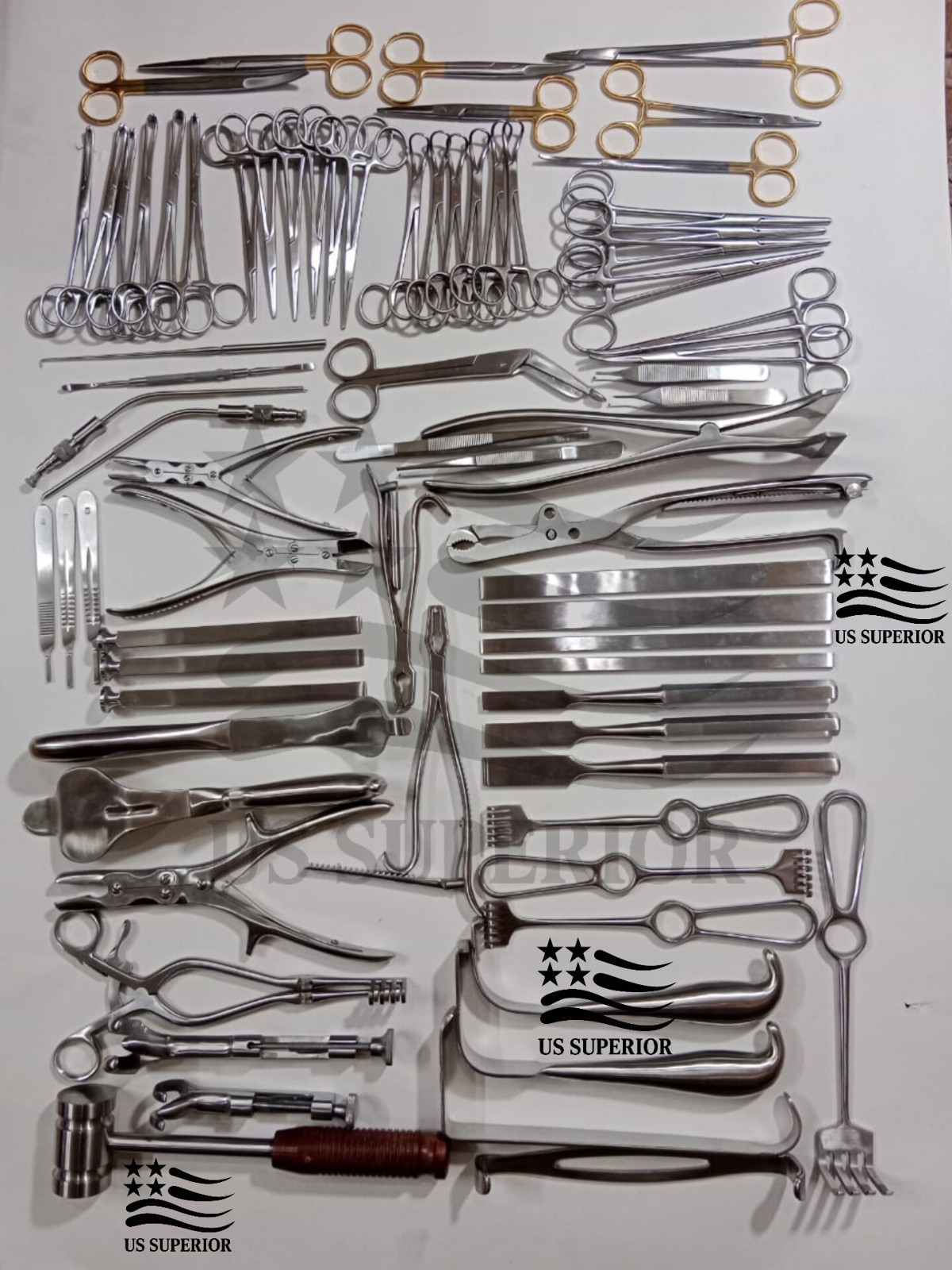 Basic Major Orthopedic Lot Of 74 Pcs Set Surgical Instruments