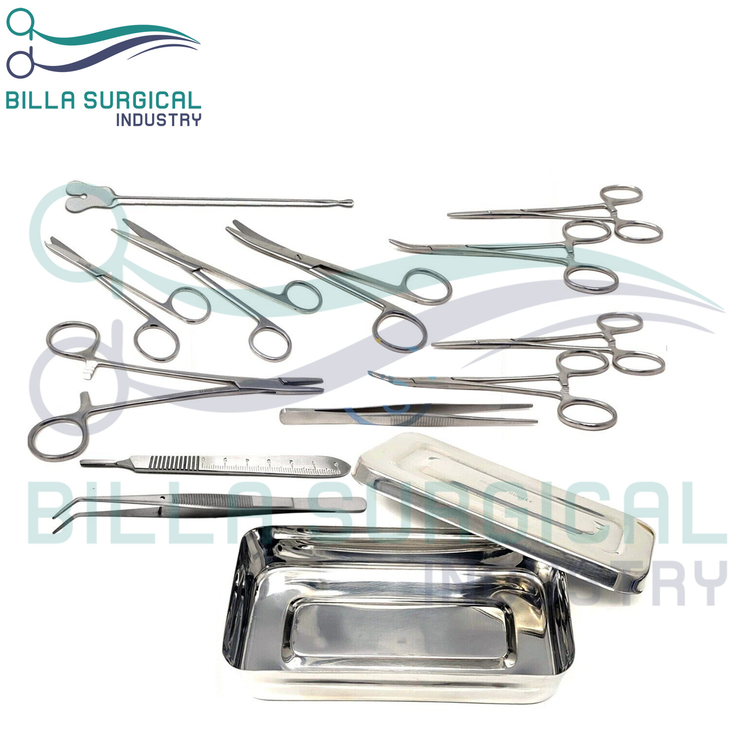 Basic Minor Surgery Kit 13 Pieces Stainless Steel Box Surgical Instruments Kit