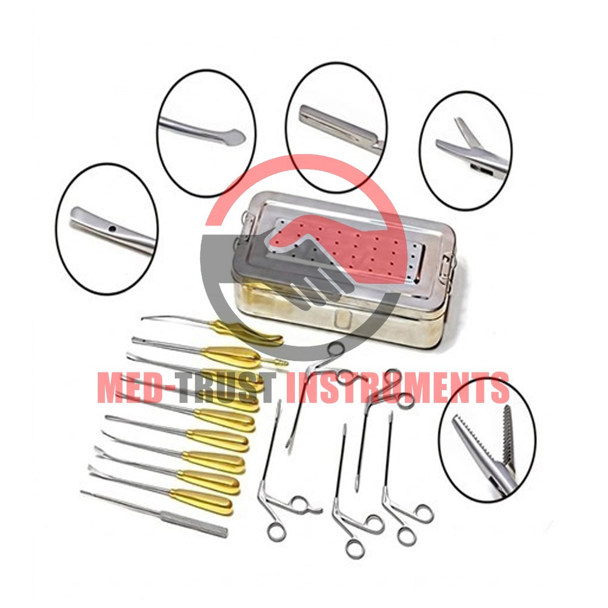 Daniel Endoscopic Forehead Lift Surgery Set Plastic Surgery instruments German