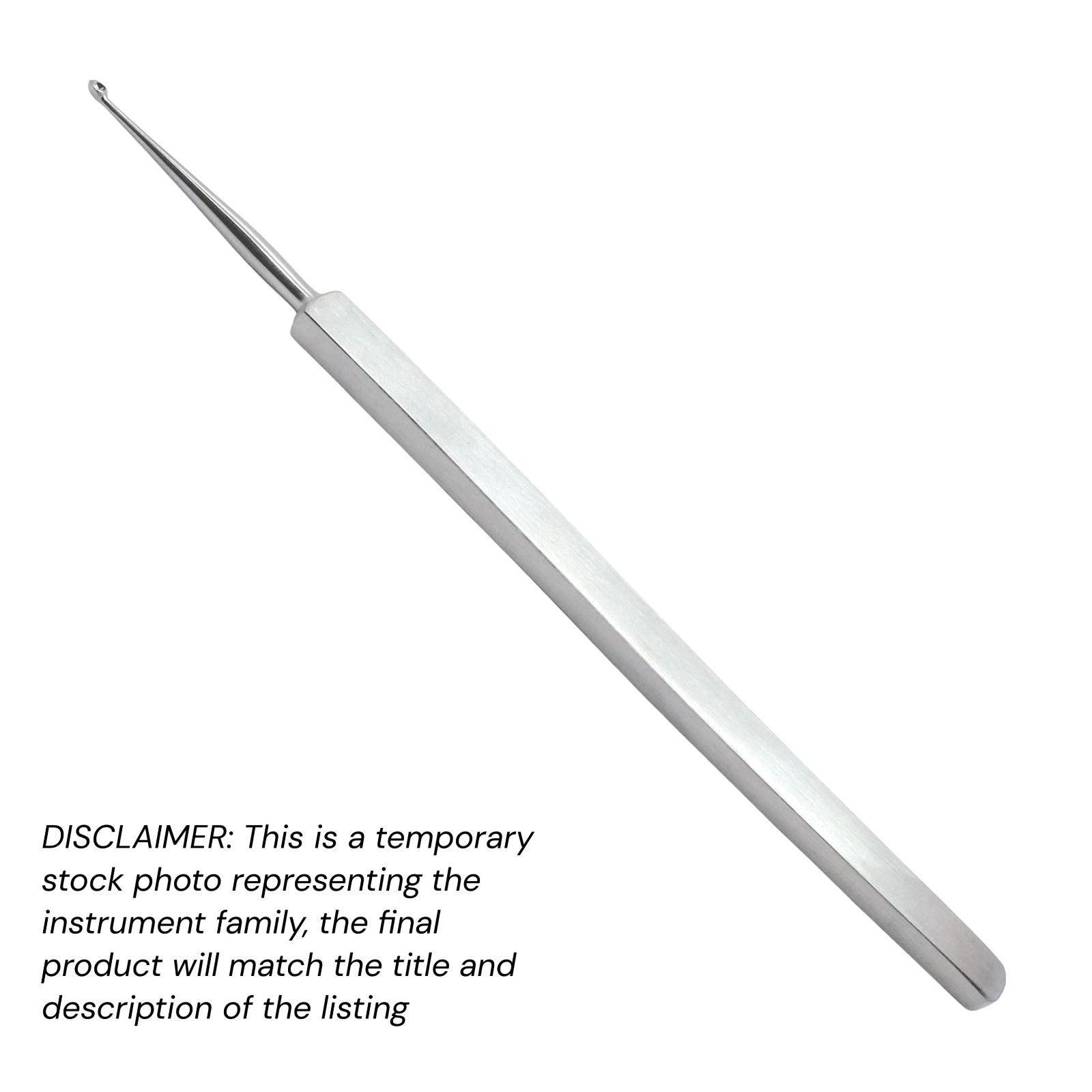 Meyhoeffer Chalazion Curette, 5″, Sz: 2 (2×2 mm), Economy