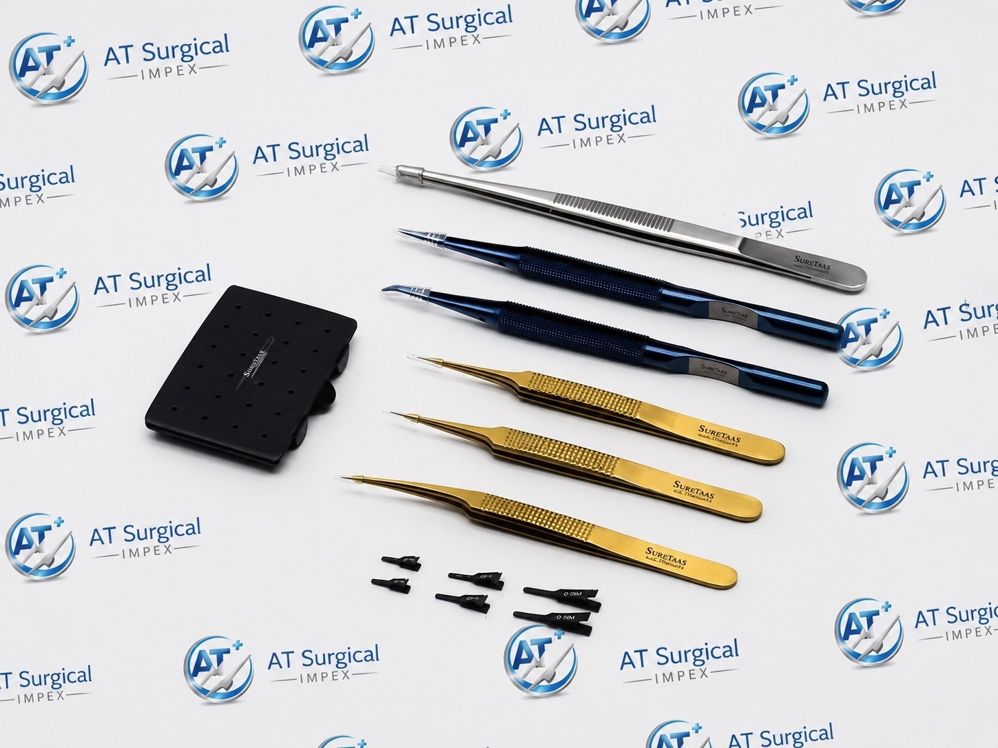 Basic Hand Surgery Set for Micro Surgery Titanium Instruments Kit with Case
