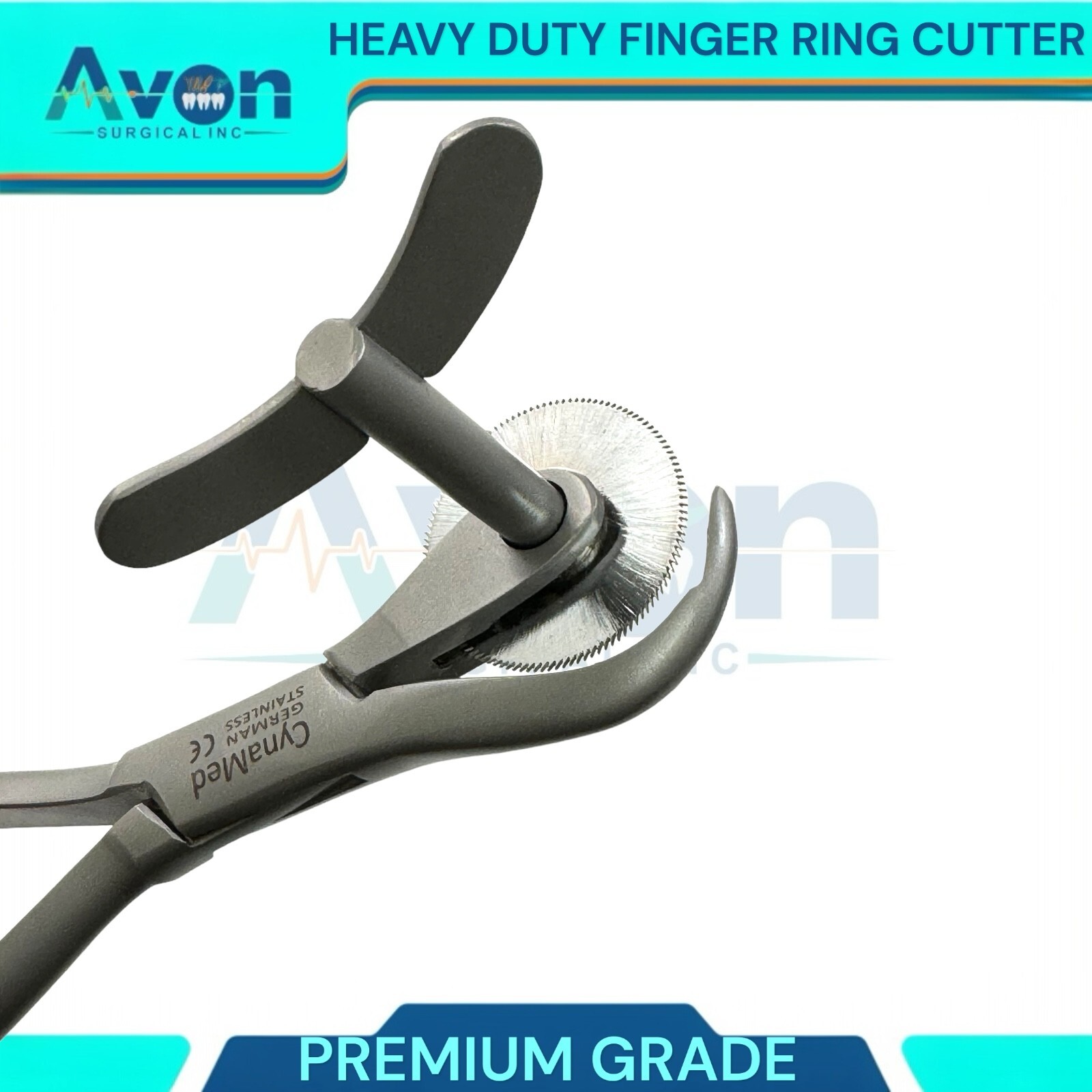 6″ Finger Ring Cutter with Circular Blade – Plier Style Handle – Heavy Duty CE