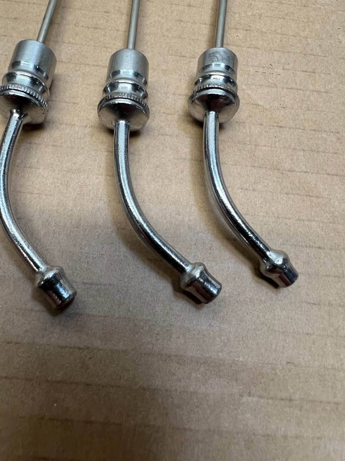 Lot of 3 Stainless Steel Veterinary Suction Cannula, 7-1/2″ overall length each