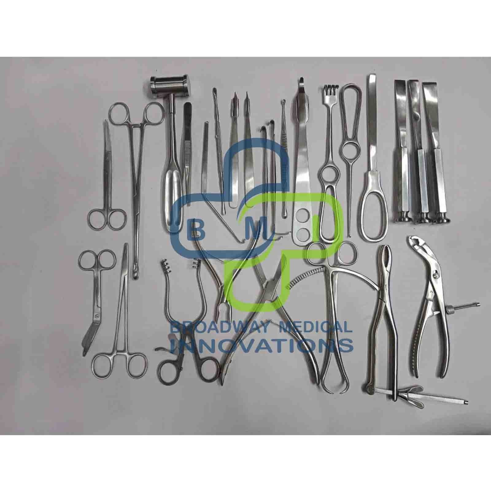 Basic Orthopedic Surgery Kit German Orthopedic Surgical instruments Set of 25 PC