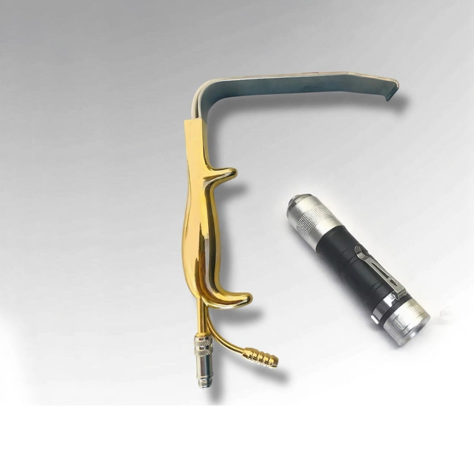 Tebbetts Fiber optic With Led Light breast Retractor 150mm X 30mm smooth Blade