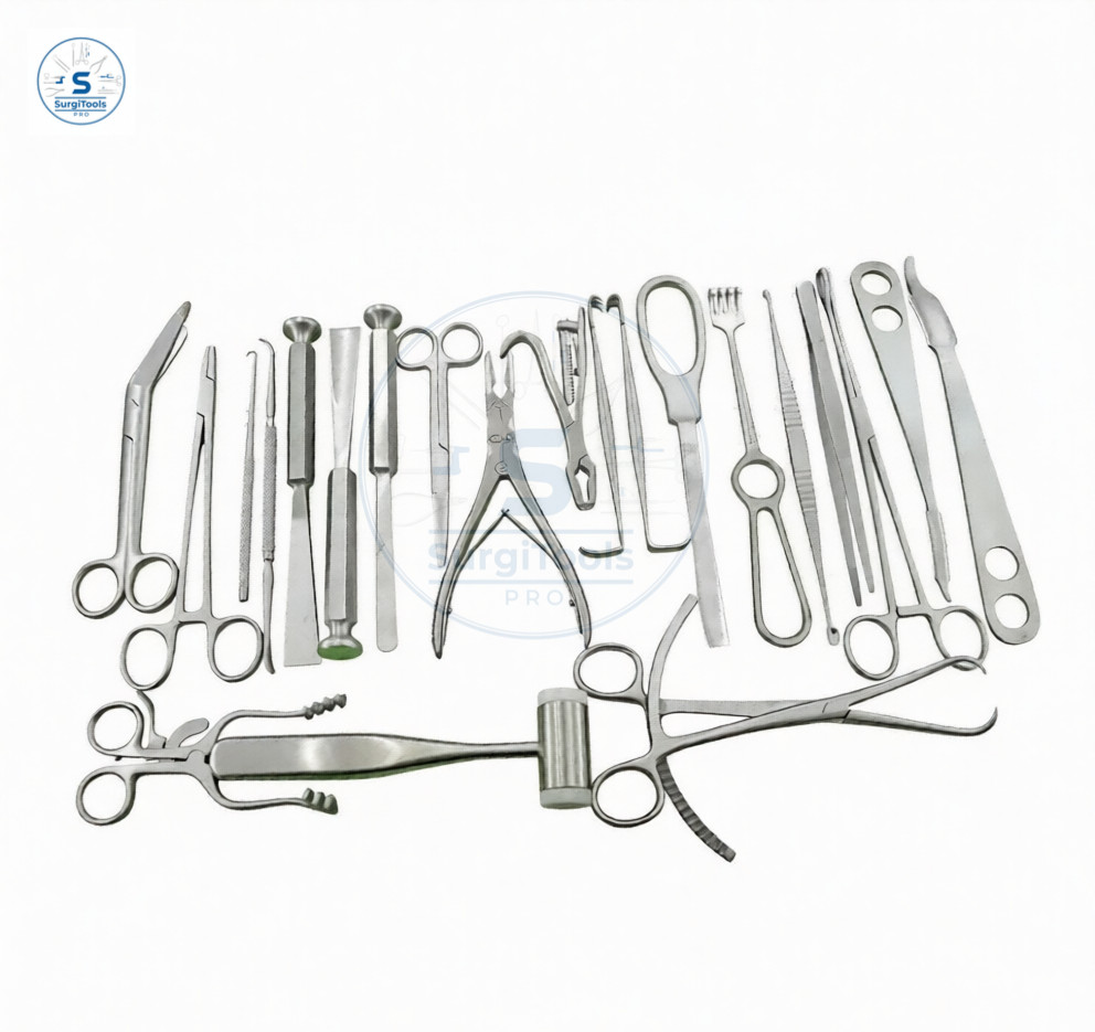 Basic Major Orthopedic Set of 22 pcs Stainless Steel Surgical Instruments