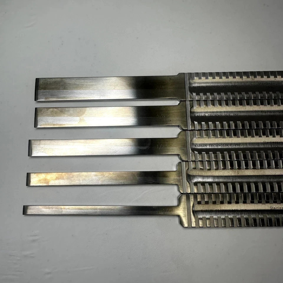 Codman Karlin 46-3070 Straight Stiletto Chisels Set of 5 w/ Case Orthopedic