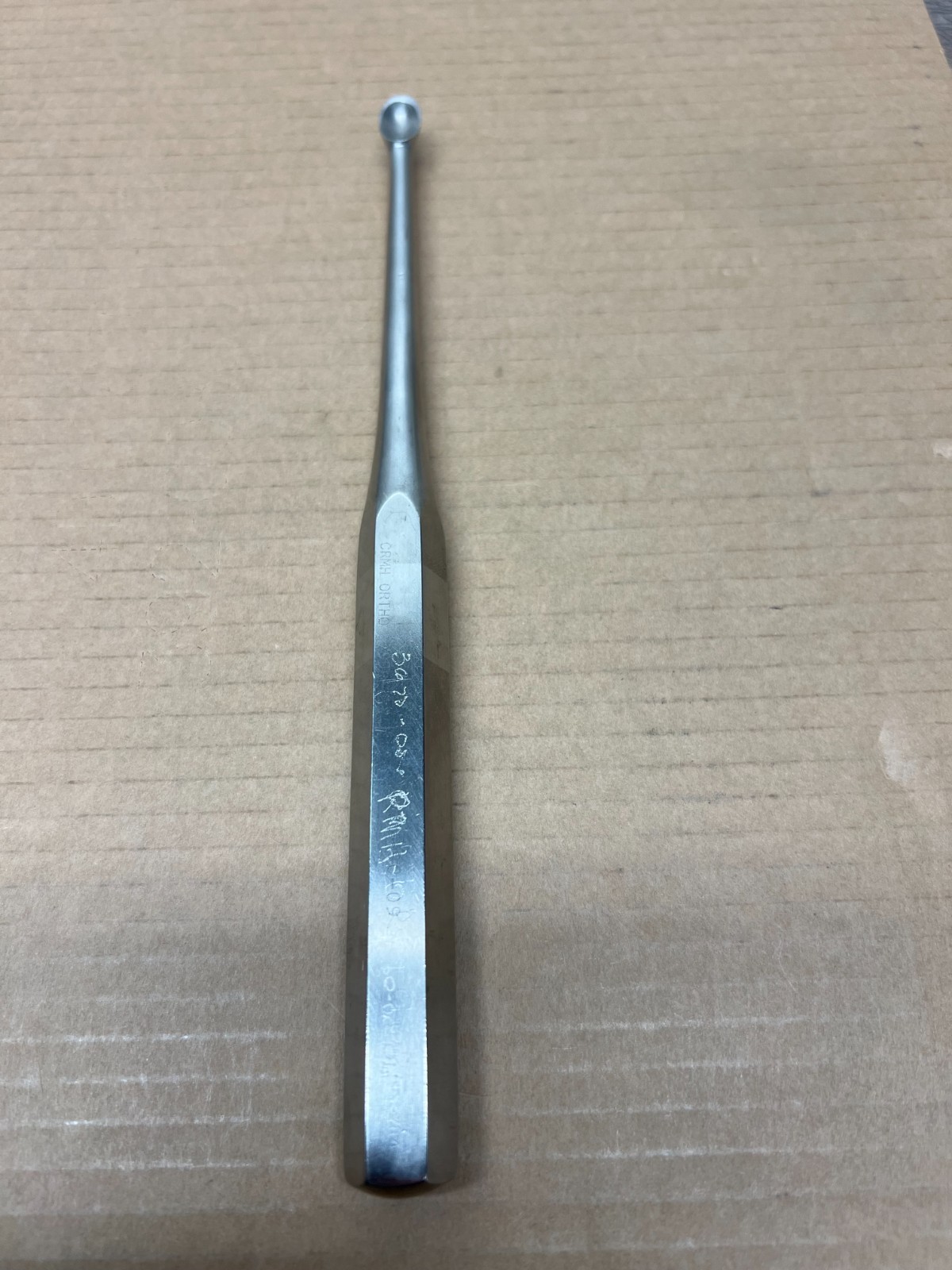 Stainless Steel 3670-00-09 Brun Bone Curette, Size 6, 9″ overall length