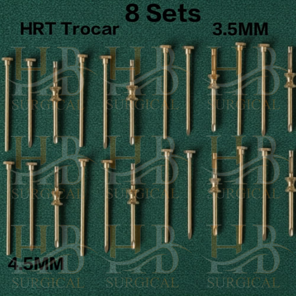 8 Sets HRT Trocar 3.5 mm and 4.5mm Hormone Replacement Pellet Insertion Kit