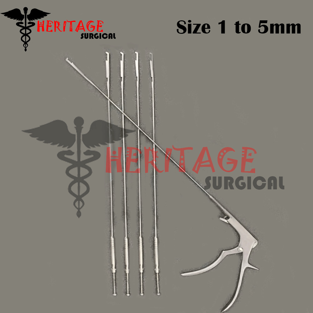 Spine Surgery Rongeur Interlaminar Spine Endoscopic Bite Size 1 to 5mm Set
