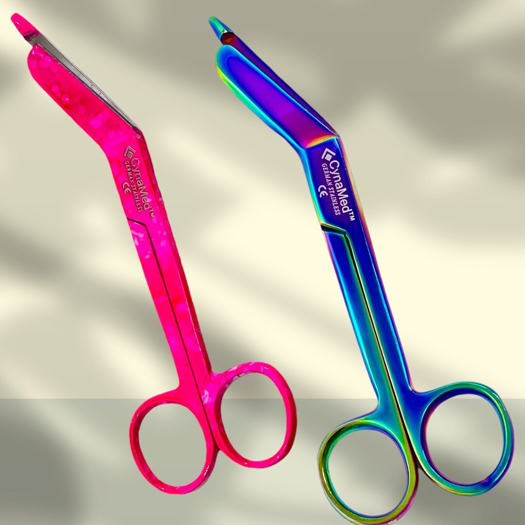 ArTLab – Rainbow Lister Bandage Scissors 5.5″ + Colorful Pattern 5.5″ – 2 Piece