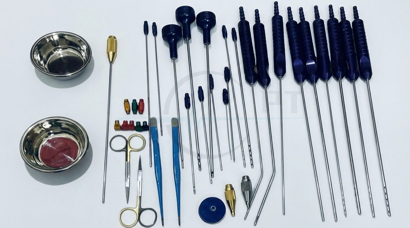 Liposuction Cannulas Set For Face and Neck Surgery Of 40 Pcs