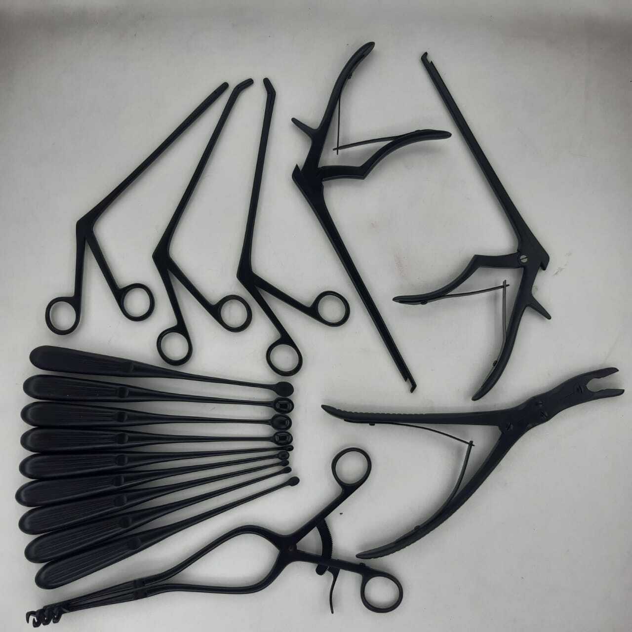 Basic Laminectomy Surgical Orthopedics Instruments Black Coated Set 16 PCS A+