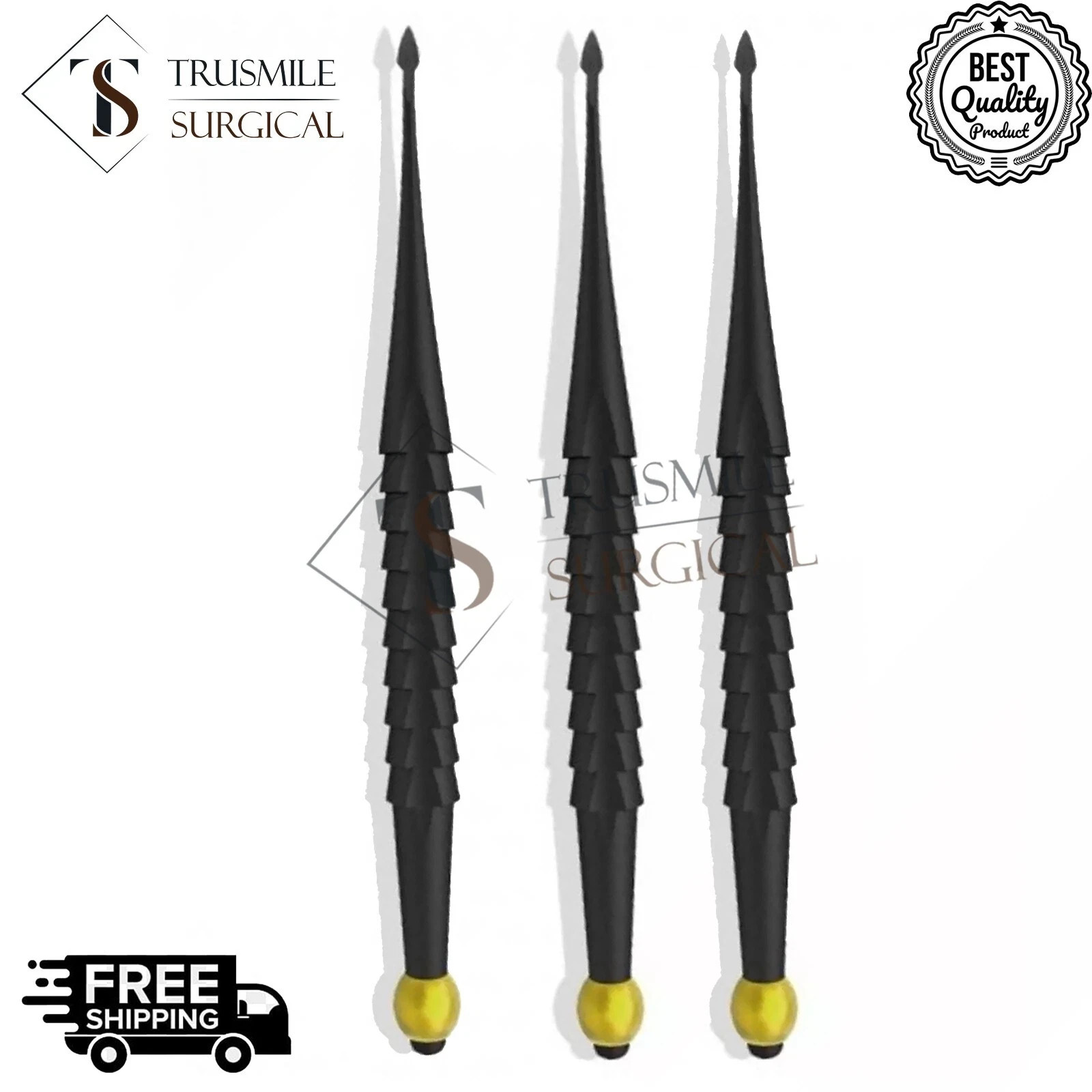 3 Pcs PDL Elevator Sharpened Straight Spade Proximator surgical Instruments3 Pcs