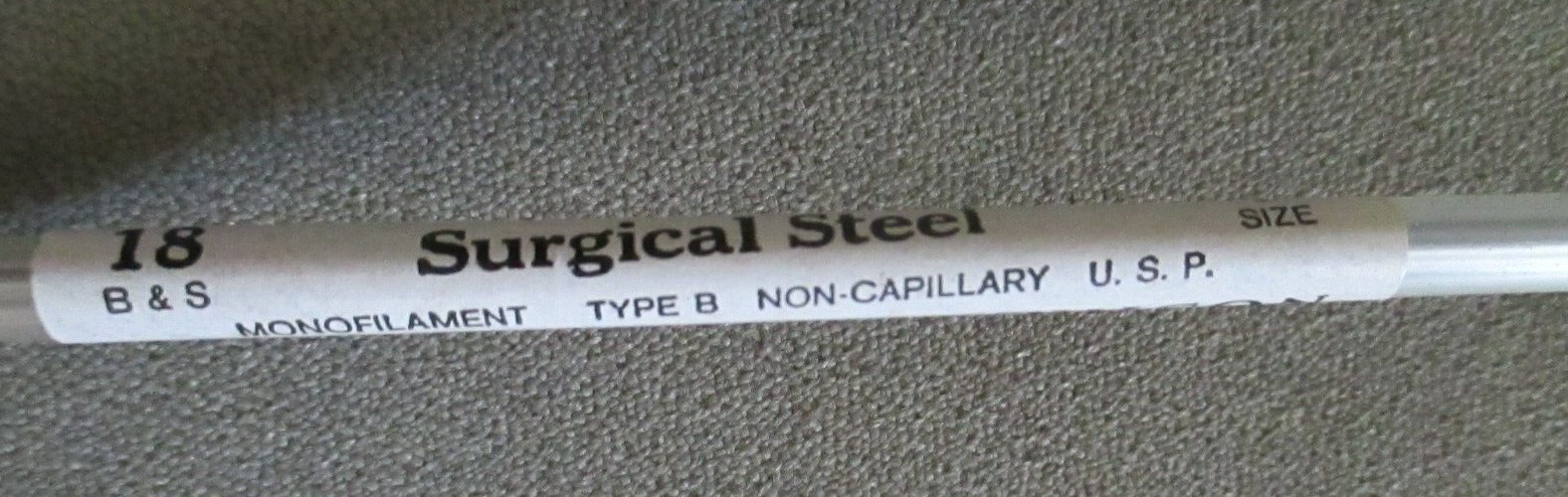 ETHI-PACK 12X Surgical Steel Monofilament Strands Size 7 (9.0) B&S 18 DS-18