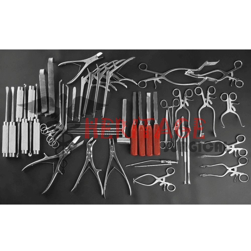 Spine Laminectomy Set 45 Pcs Complete Orthopedic Surgical Instruments set