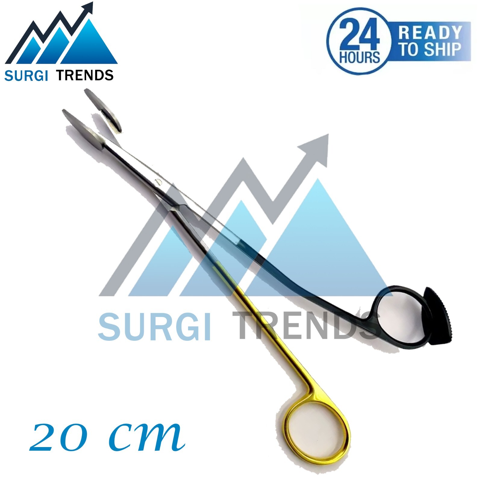Trepsat Face Lift Dissection Scissors T/C Insert With Speculated Tips 20 cm