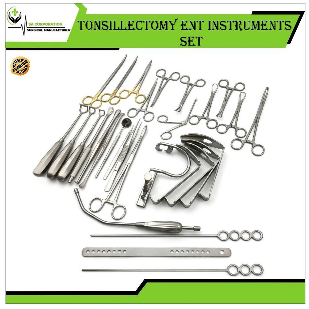 Tonsillectomy and Adenoidectomy 30 Pieces kit Surgical Instruments Set