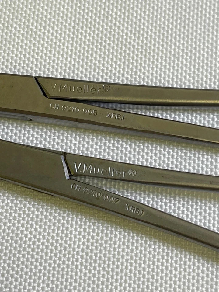10 Piece V Mueller SSI Cardiovascular Set Endarterectomy Spatula Ball Probes
