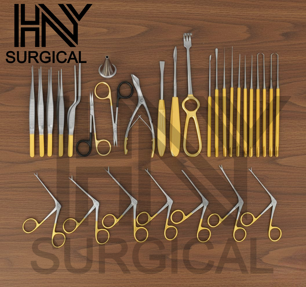 ENT Tympanoplasty Instrument Set 30 Pcs Micro Ear Surgery Set