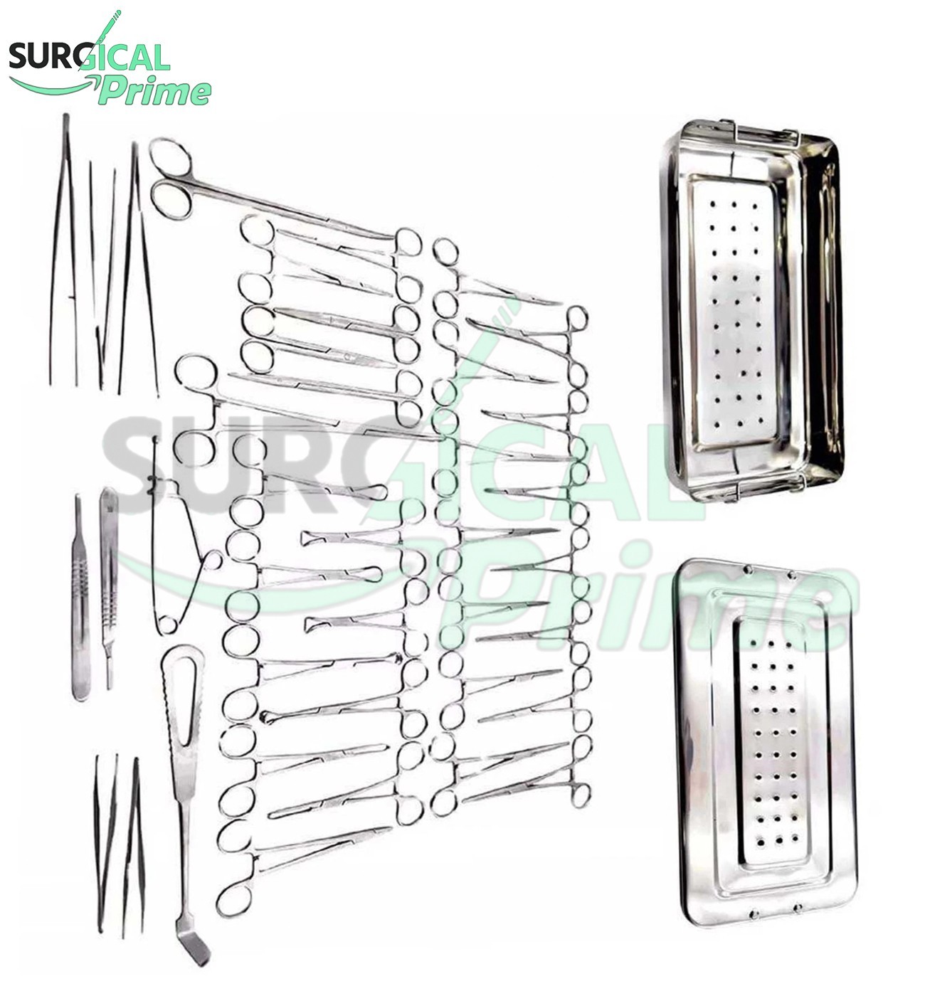 Appendectomy & Hernia Surgical Instruments 40 Pcs Set with Instruments Box