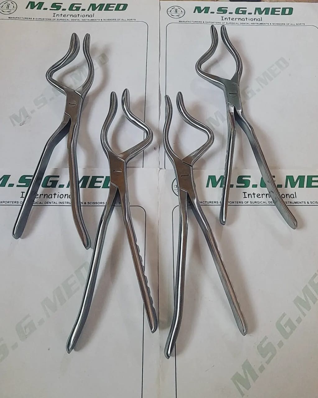 Rowe Maxillary Disimpaction Forceps 22.5cm Left & Right 2PCS Set Oral Surgery SS
