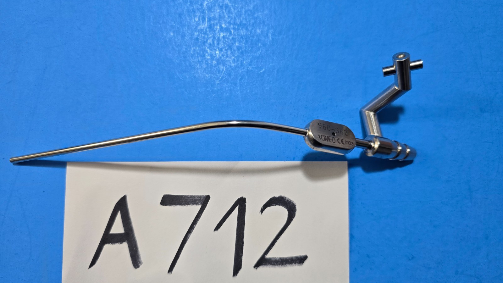 Medtronic XOMED 960-382 ENT Frazier Suction Tube Angled