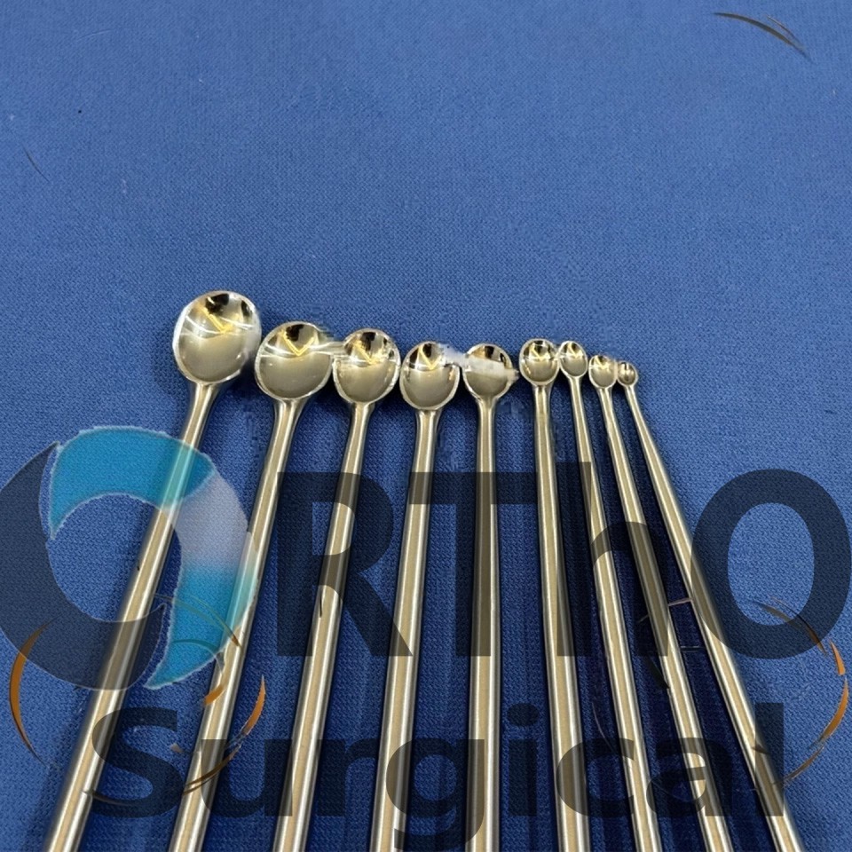 Volkmann Bone Curette Set of 9 PCs 26 cm Orthopedic, Spine Surgical Instruments