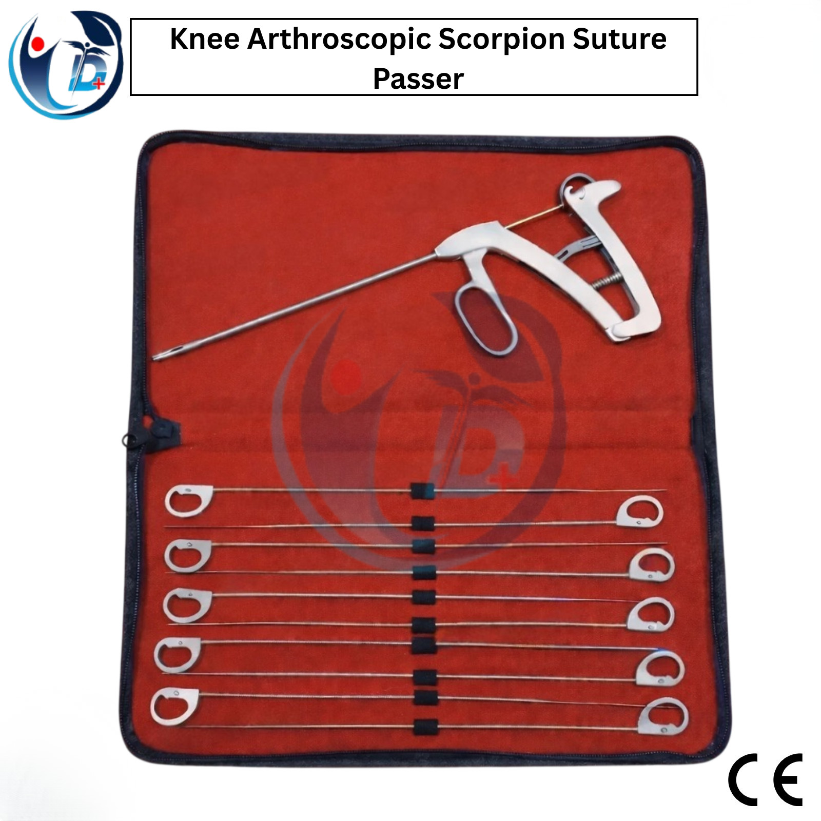 Knee arthroscopy Scorpion Suture Passer Straight 3.5mm With 10Needles Instrument