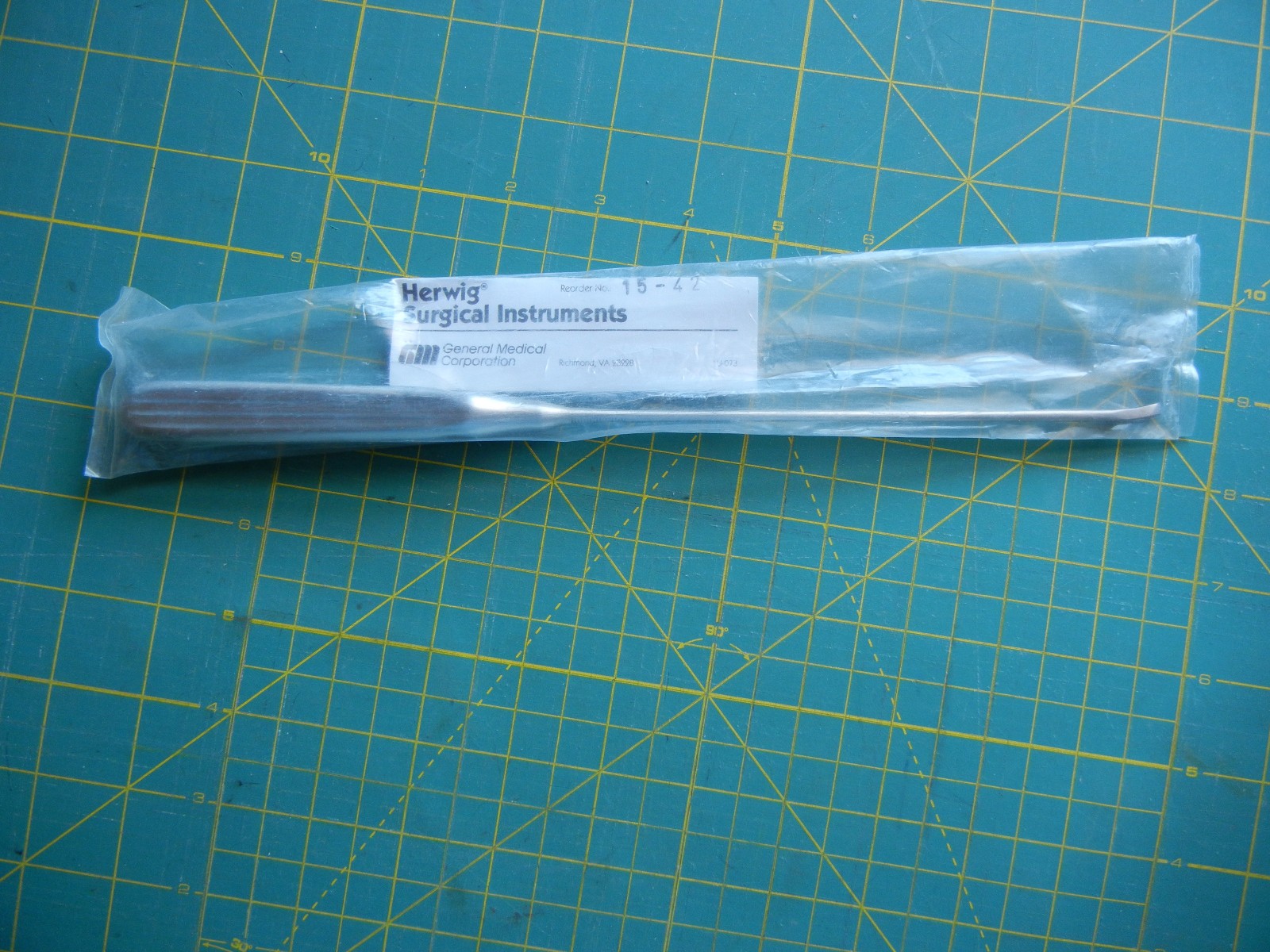 Herwig Uterine Curette 15-42, German Stainless 0, New, Quantity 1