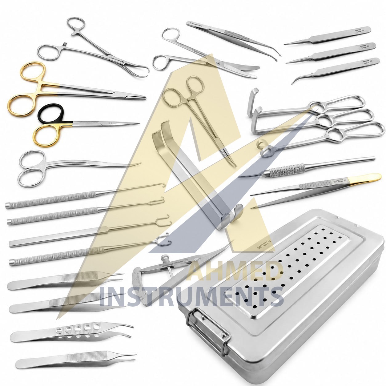 Facelift Forehead Plastic Surgery Kit Facial Face Lift Surgical Instruments Box