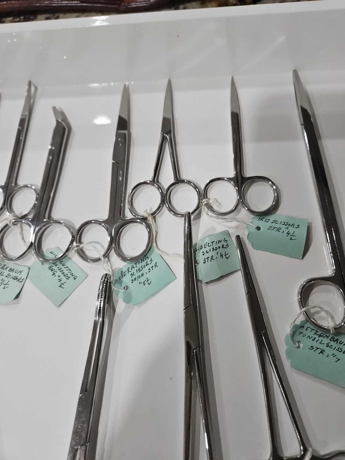 Assorted Lot of 25 Various Brand & Size Of OR Medical Surgical Instruments, S.S