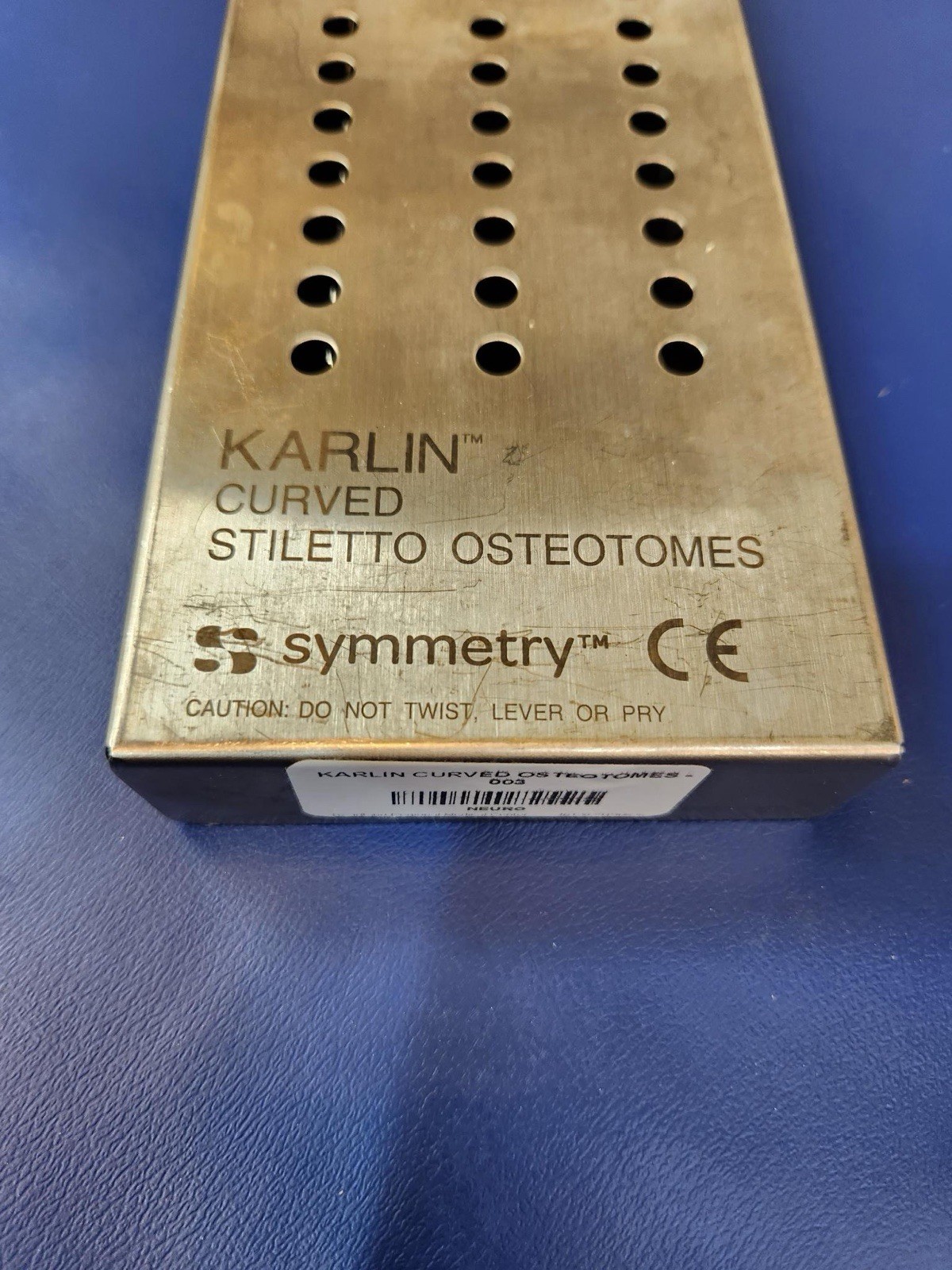 Karlin CURVED OSTEOTOMES 003 Nero / Full Set In Box