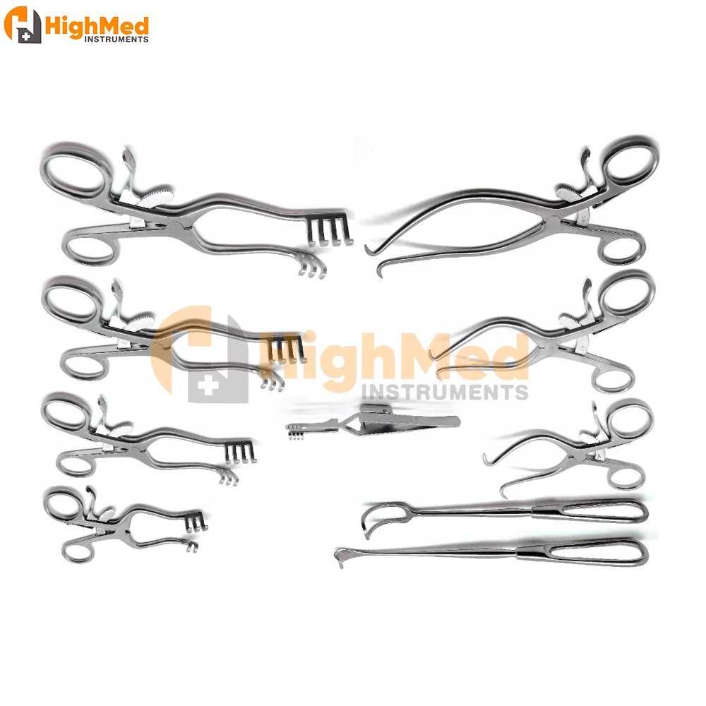 Surgical Veterinary Retractors Weitlaner Gelpi Premium Instruments Set of 10