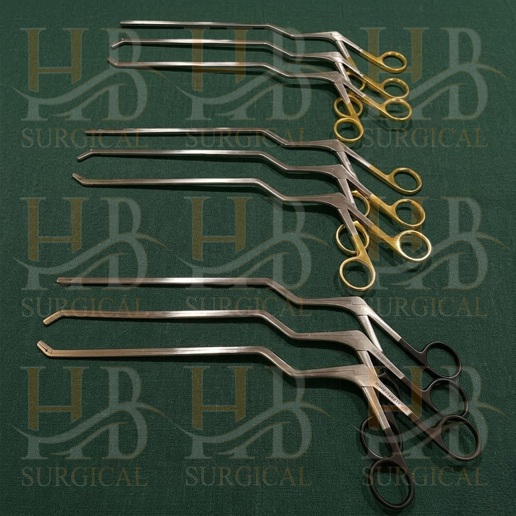 Caspar Intervertebral Bayonet Disc Rongeur set of 9 Pcs Orthopedic Spine