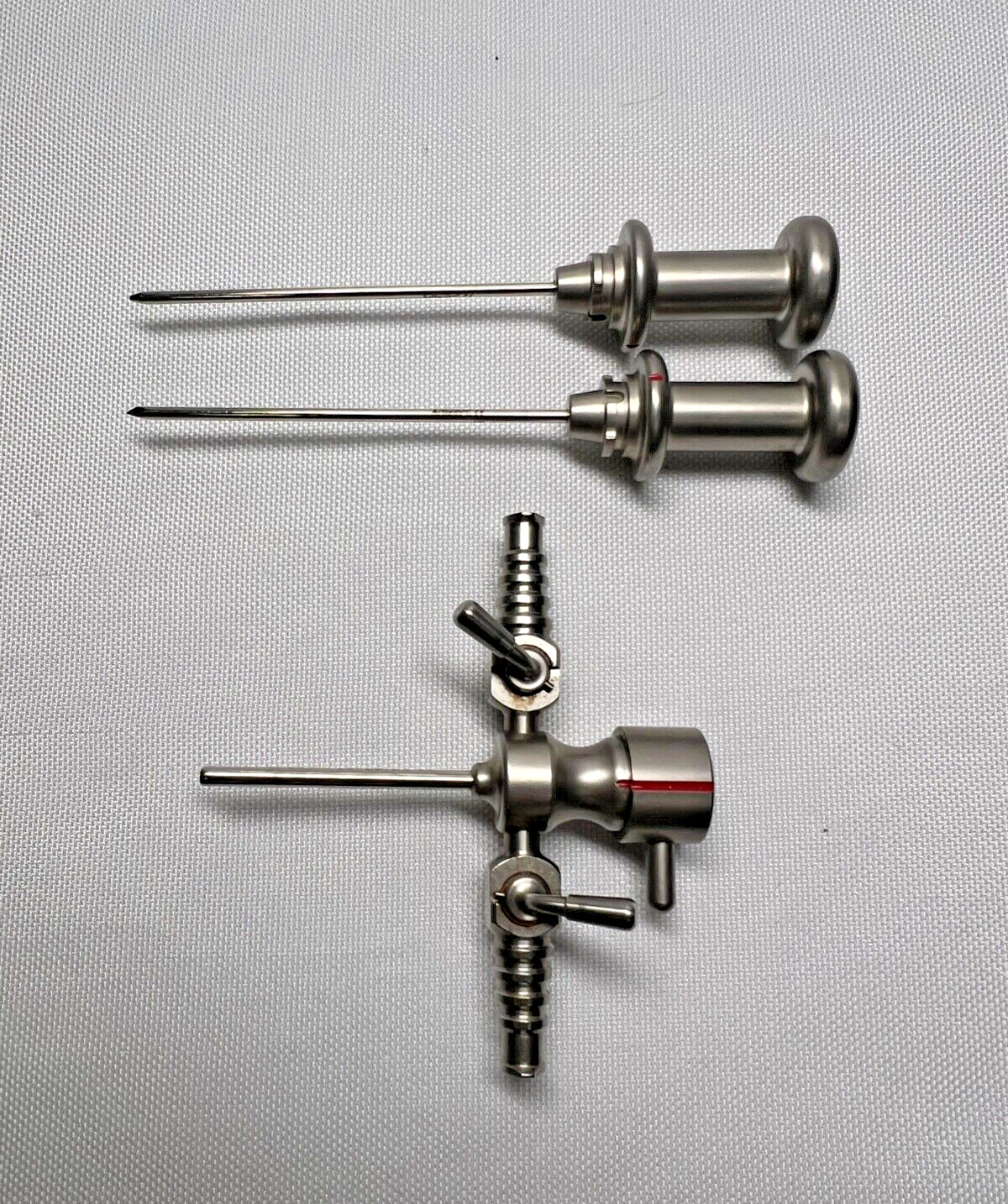 Arthrex AR-3015N Small Joint Dual Valve Cannula w/ Sharp & Blunt Obturators 1.5″