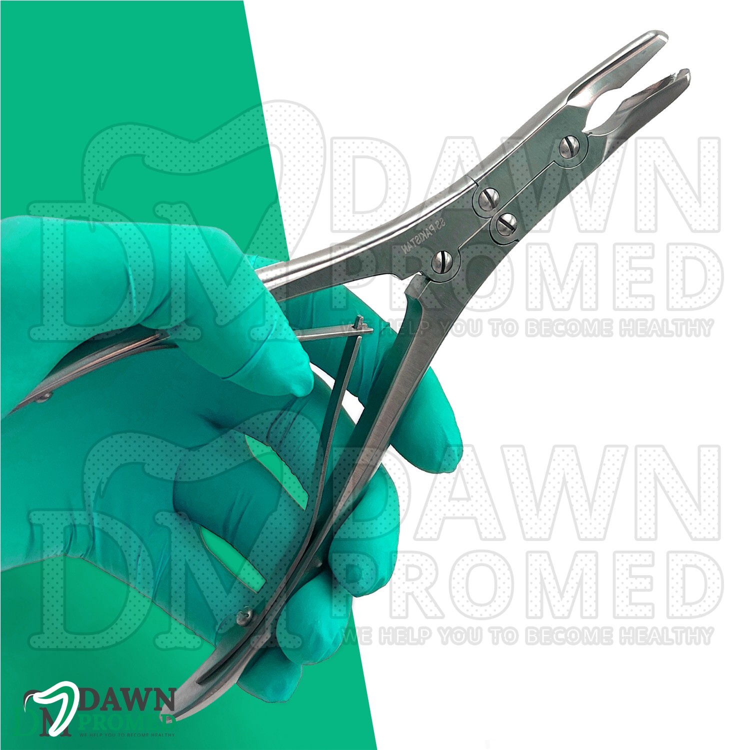 Ruskin Bone Rongeur Curved 3mm Bite 6″ Orthopedic Surgical Instrument German Gr