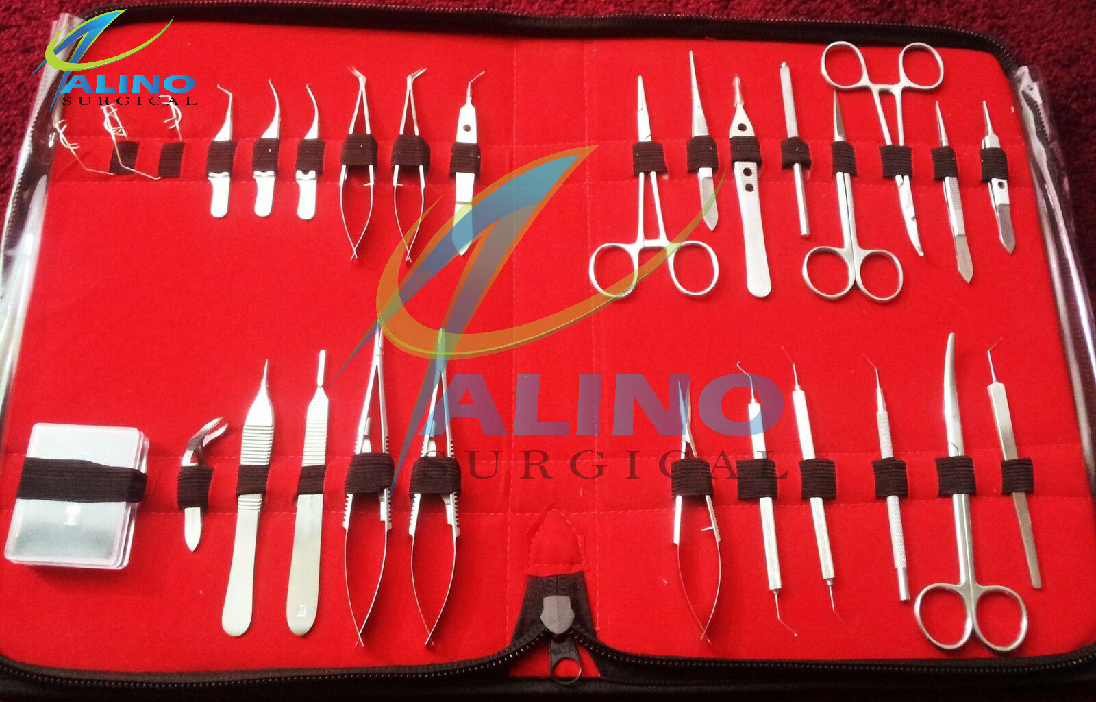 28 PC O.R GRADE VETERINARY OPHTHALMIC EYE MICRO SURGERY SURGICAL INSTRUMENTS KIT
