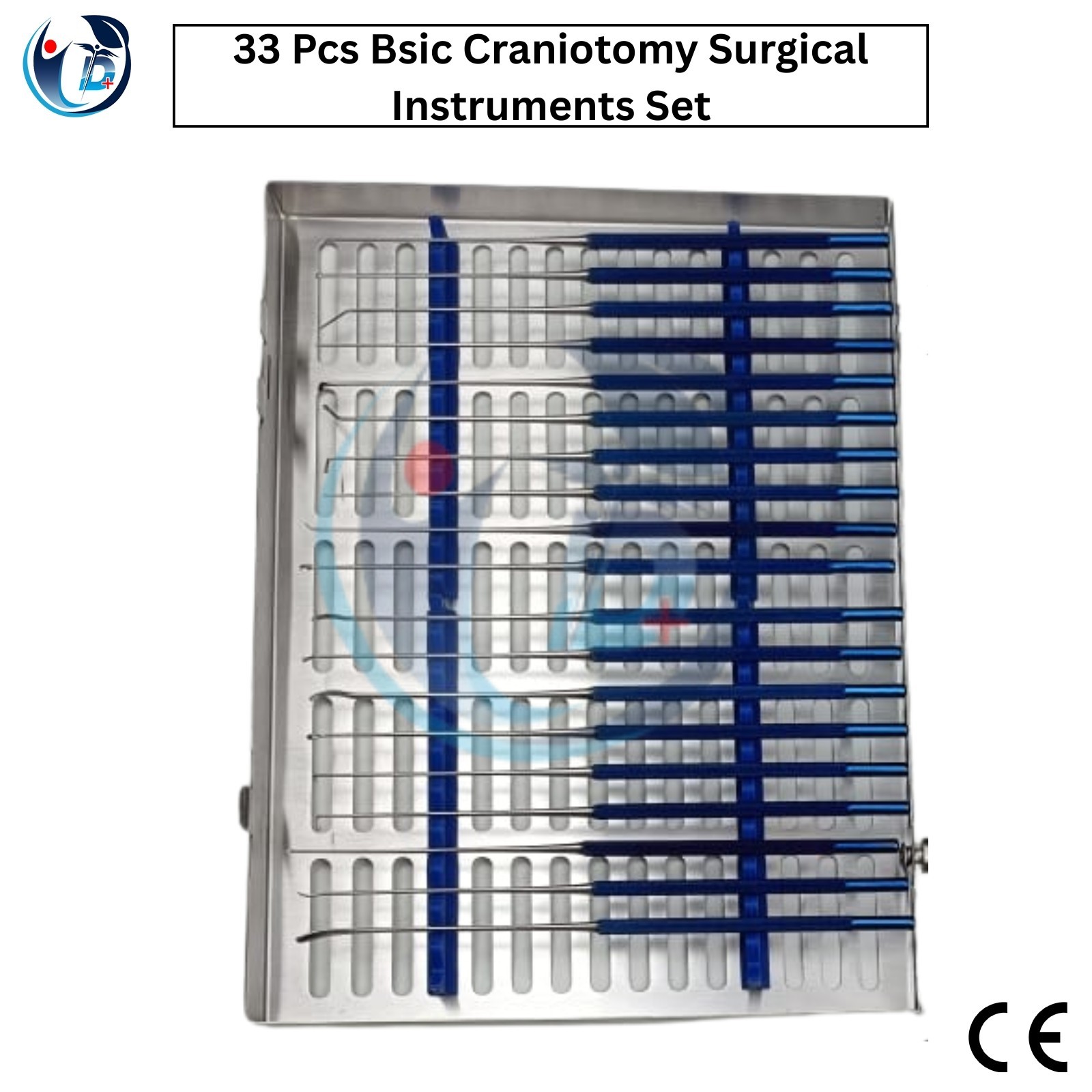 Basic Craniotomy Orthopedic Spine Surgical Instruments Set of 33 Pcs