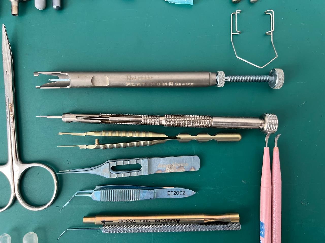 Lot ophtalmology instruments, Cataract Surgical Instruments with case,Ophthalmic