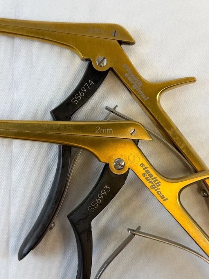 7 Piece Stealth Surgical Kerrison Rongeur Set w/ Sterilization Case Neuro Spine