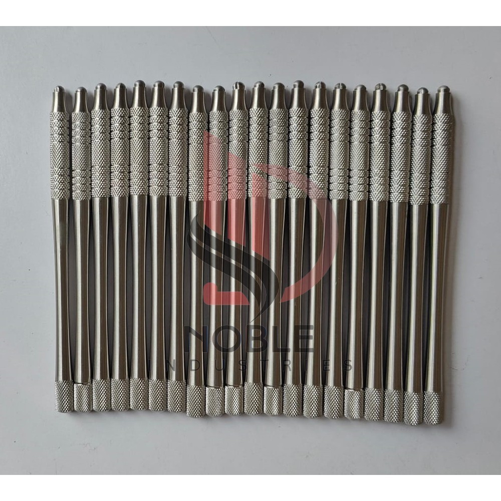 Beaver Blade Handle Round Knurled 20 pcs Stainless Steel Surgical Instrument