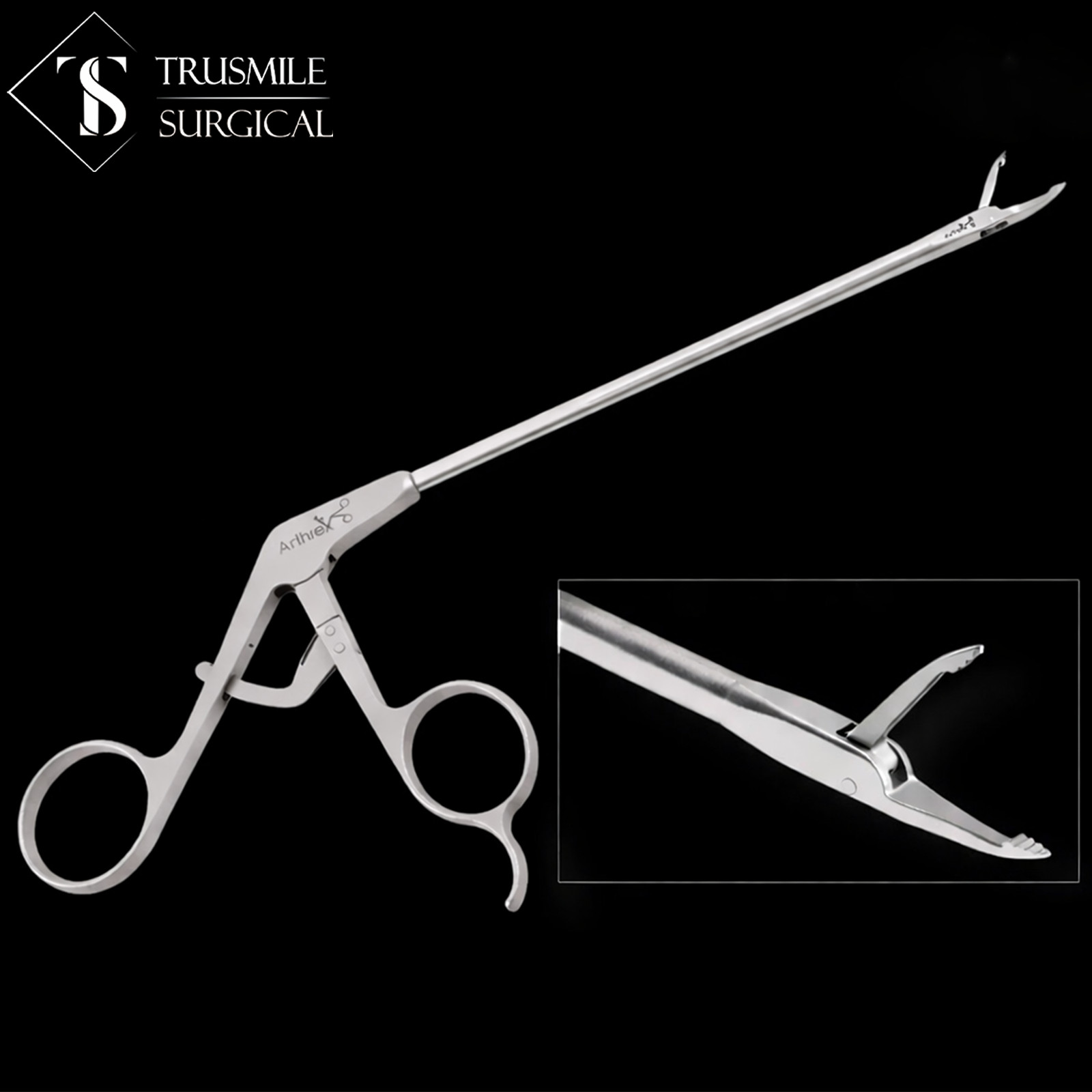 Arthrex arthroscopy Grasper Small Joint Pointed Straight Tip 2.75mm NR Handle 4″