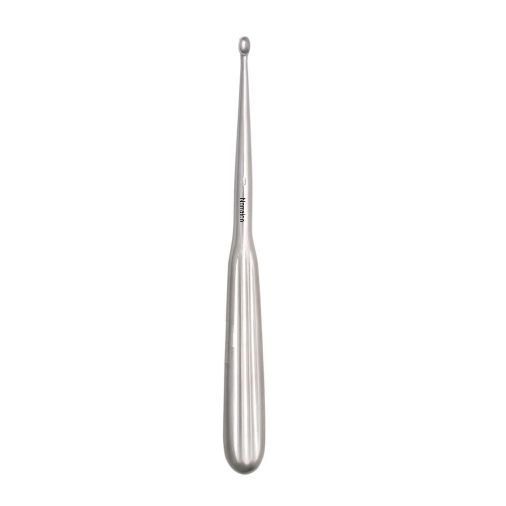 Norralco Dermal Curette, 6.25″, Oval Spoon Cup, 3mm Diameter, Size: 0