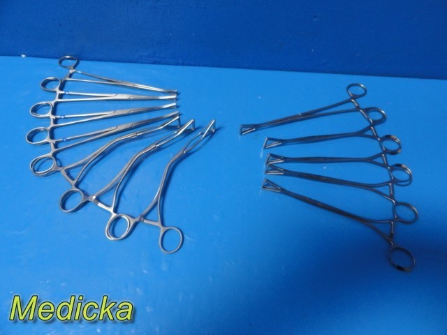 12x Surgical Grasping Forceps Collins Pennington Duval Lovelace ~ 39636