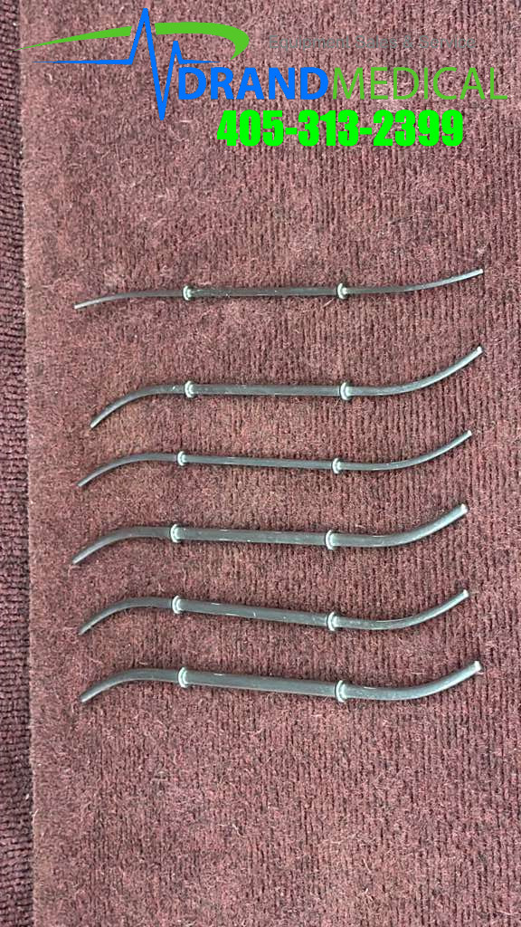 6 pcs. AESCULAP MD594 MD595 MD596 MD597 MD598 MD579R Hank Uterine Dilator Set