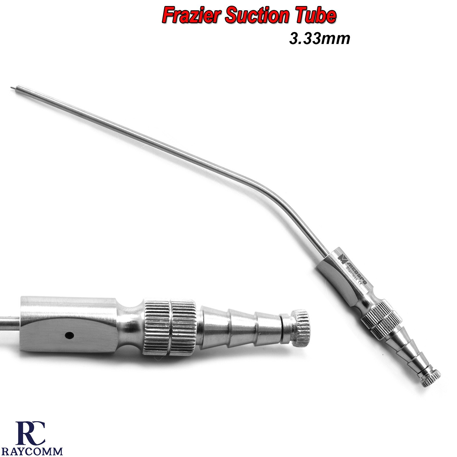 Dental Surgical Aspirator Frazier Suction Tube 3.33mm Diagnostic Instruments