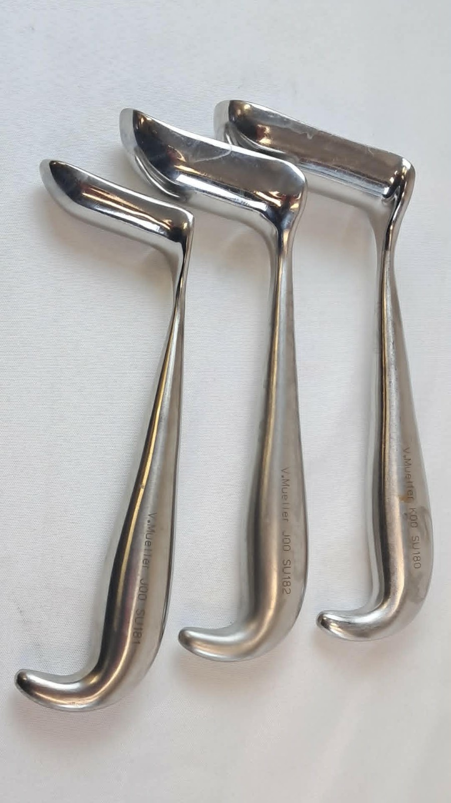 3Pc Set of V. Mueller SU180 SU181 & SU182 Hill-Ferguson Rectal Retractors
