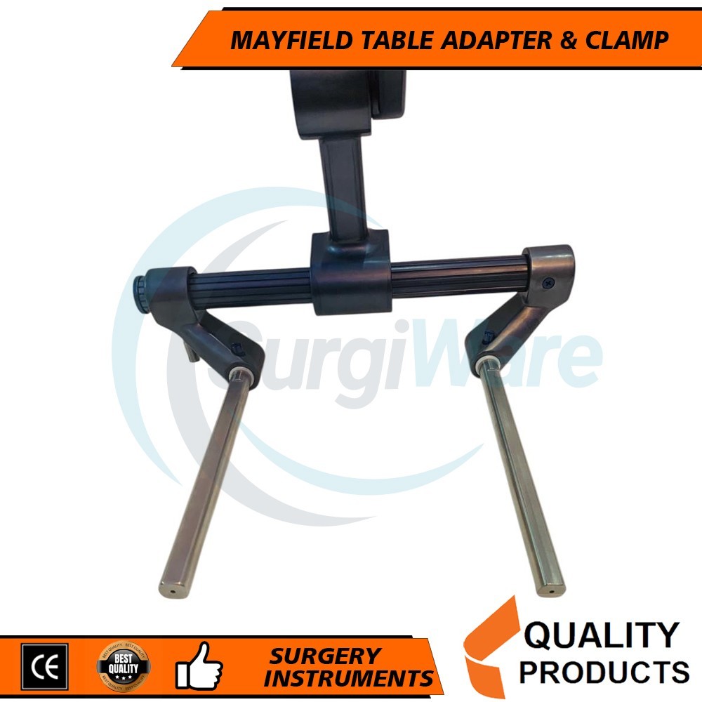 Mayfield Spine Surgery Table Adaptor with Skull Clamp Black Coating