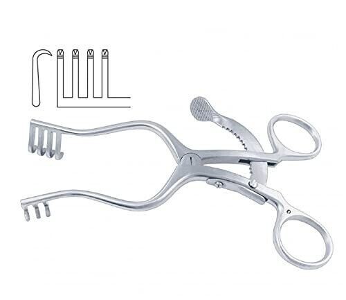Mastoid Self Retaining Retractor 6 inch 4 x 4 Orthopedic Surgical Instruments